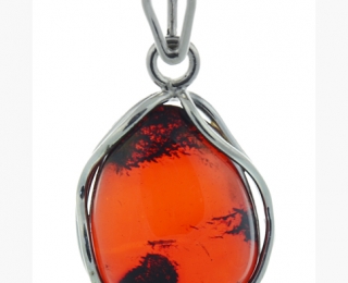 K0118 Wisiorek zawieszka Bursztyn Srebro p. 925