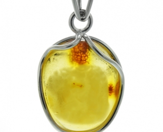 K0119 Wisiorek zawieszka Bursztyn Srebro p. 925