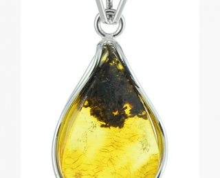 K0126 Wisiorek zawieszka Bursztyn Srebro p. 925