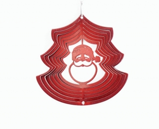 Wind Spinner - Mikołaj w choince Mały