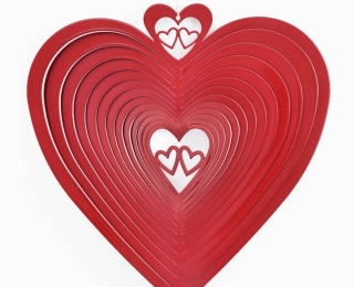 Wind Spinner - Serce 2 Duże