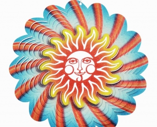 Wind Spinner - Słońce 4 Średnie Multikolor