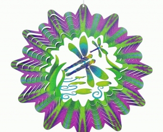 Wind Spinner - Ważka 2 Średnia Multikolor
