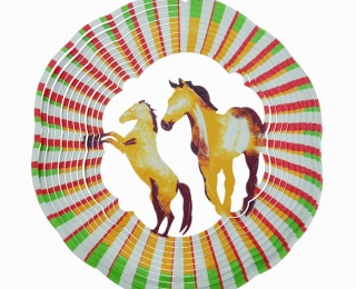 Wind Spinner - Konie 1 Średnie Multikolor