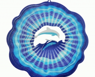 Wind Spinner - Delfin 2 Średni Multikolor