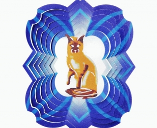 Wind Spinner - Kot 2 Średni Multikolor