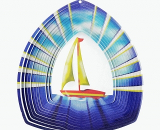 Wind Spinner - Łódka 2 Średnia Multikolor
