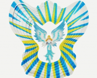 Wind Spinner - Anioł 2 Średni Multikolor