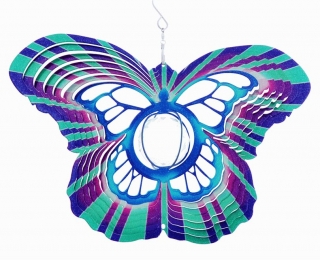 Wind Spinner - Motyl 7 + Kryształ