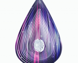 Wind Spinner - Łezka Multikolor + Kryształ