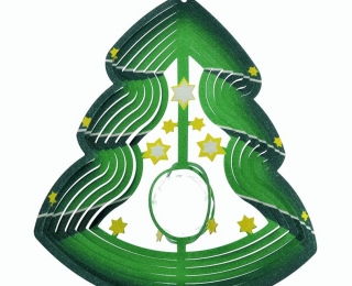 Wind Spinner - Choinka + Kryształ